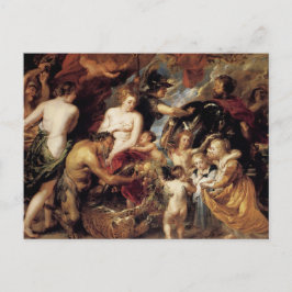 Cartão Postal Peter Paul Rubens - Paz e Guerra