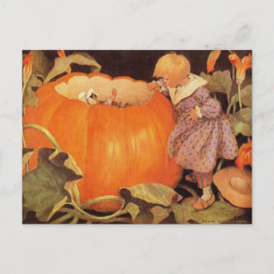 Cartão Postal Peter, Peter, Pumpkin Comer Nursery Rhyme Postcard