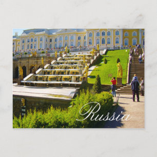 Cartão Postal Peterfhof Palace Santo Petersburg Rússia