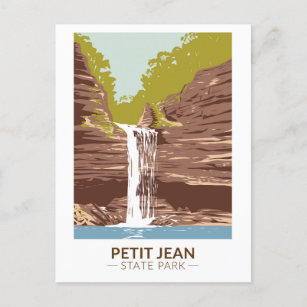 Cartão Postal Petit Jean State Park Arkansas Vintage