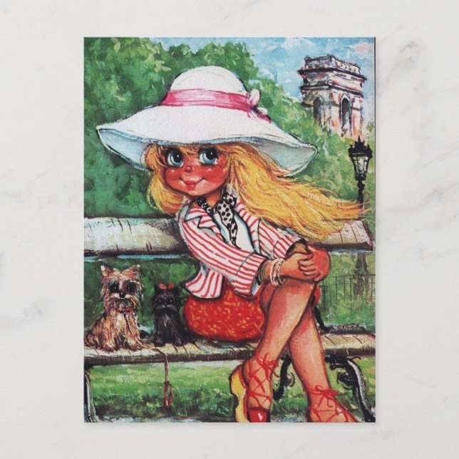 Cartão Postal Petit Poulbot chiens (Frente)