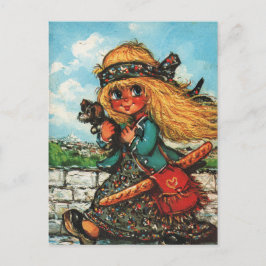 Cartão Postal Petit Poulbot hippie