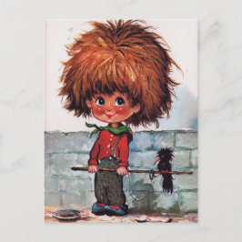 Cartão Postal Petit Poulbot oiseau