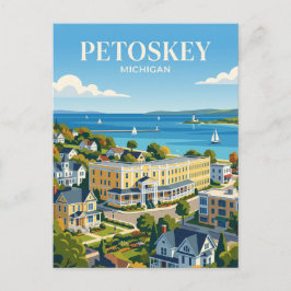 Cartão Postal Petoskey Michigan