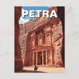 Cartão Postal Petra Jordan Viagem