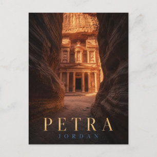 Cartão Postal Petra Jordânia O Tesouro REALMS