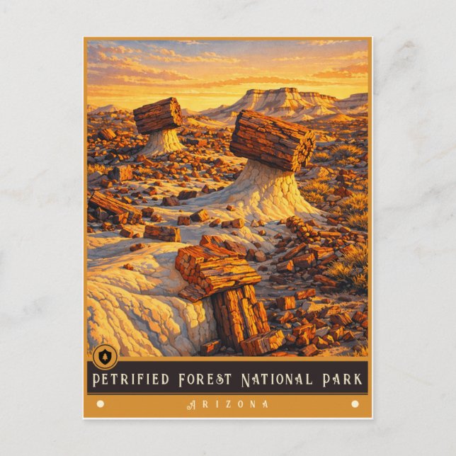 Cartão Postal Petrified Forest National Park | Vintage Postcard (Frente)