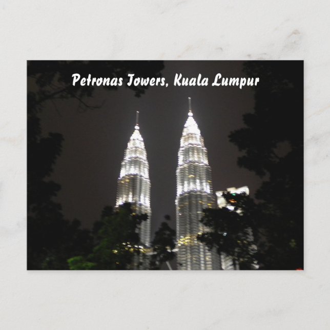 Cartão postal Petronas Towers (Frente)