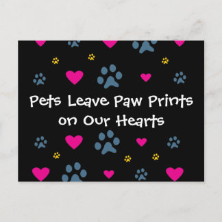 Cartão Postal Pets deixam impressões de pata em nossos corações