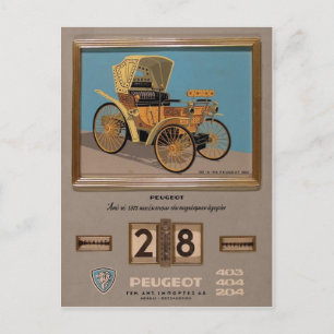 Cartão Postal Peugeot de Grécia de Anúncio Antigo