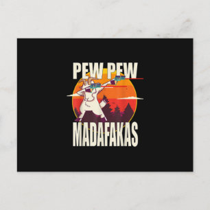 Cartão Postal Pew Pew Madafakas Pew Pew Madafakas Cabra