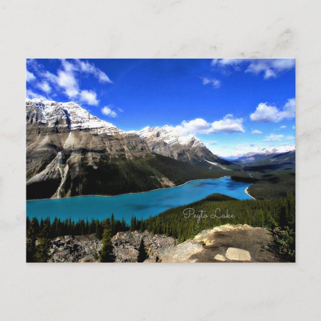 Cartão Postal Peyto Lake, Rockies canadenses (Frente)