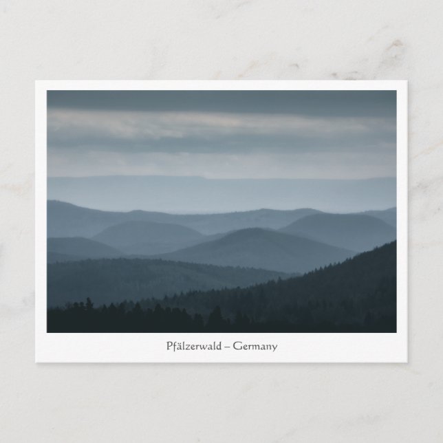 Cartão Postal Pfälzerwald Alemanha (Frente)