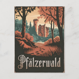Cartão Postal Pfälzerwald Palatinado Forest Vintage
