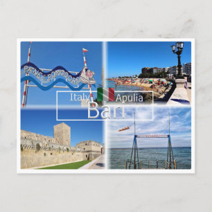 Cartão Postal PGL044 BARI, painel de praia e pomodoro,