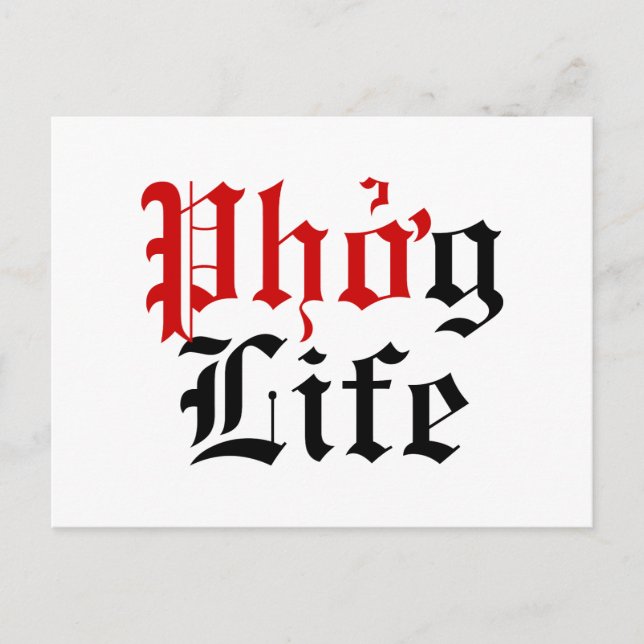 Cartão Postal Phở g Life (Frente)