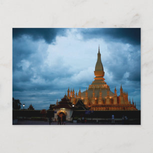 Cartão Postal Pha Aquele Luang, Vientiane, Laos