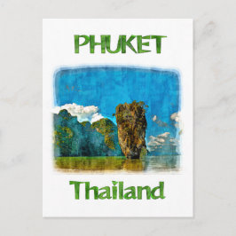 Cartão Postal Phang Nga Bay,Phuket,Tailândia,