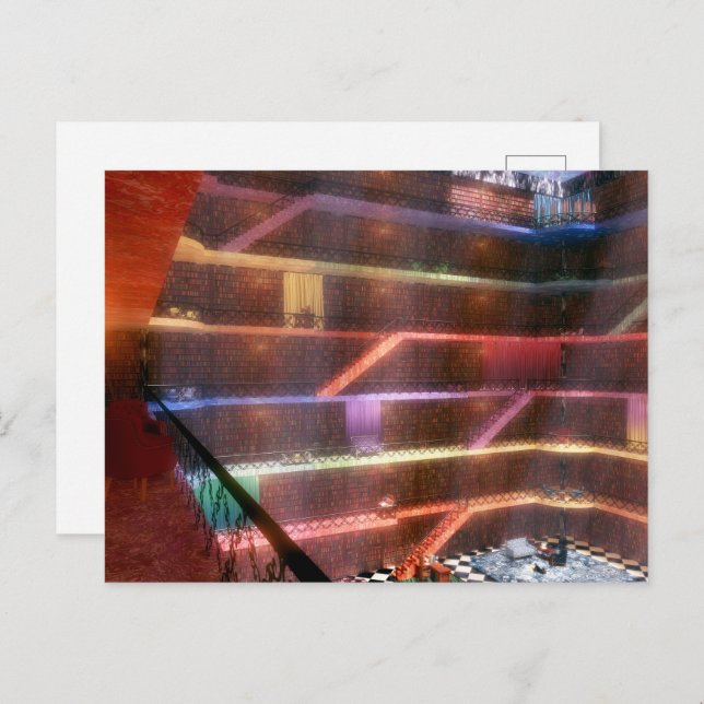 Cartão Postal Phantastes: O Cartão-Postal da Biblioteca do Palác (Frente/Verso)