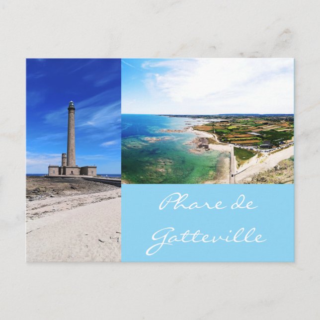 Cartão Postal Phare de Gatteville Normandie France (Frente)