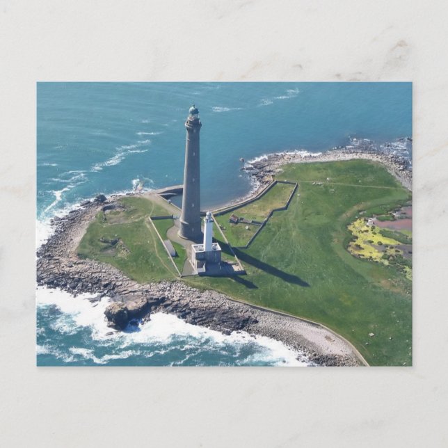 Cartão Postal Phare de l'Île Vierge Finistère França (Frente)