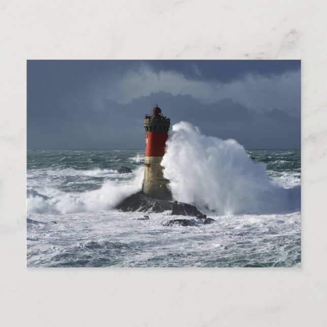 Cartão Postal Phare des Pierres Noires Finistère França (Frente)