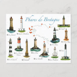 Cartão Postal Phares de Bretagne