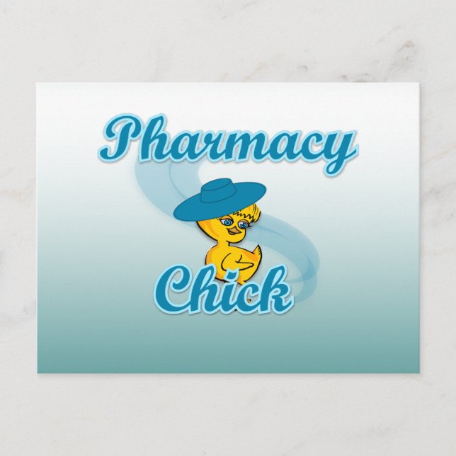 Cartão Postal Pharmacy Chick #3 (Frente)
