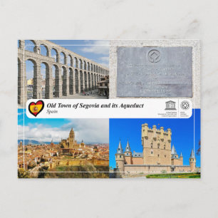 Cartão Postal PHC da UNESCO - Centro Histórico de Segóvia e seu 