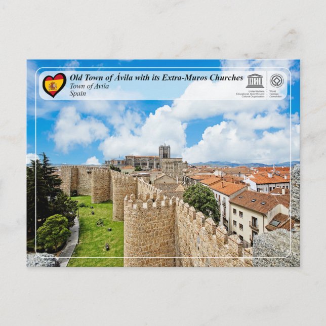 Cartão Postal PHC UNESCO - Centro Histórico de Ávila e as suas m (Frente)