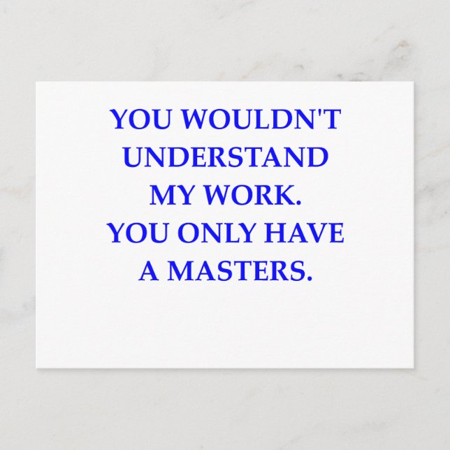 Cartão Postal phd (Frente)