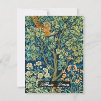 Cartão Postal Pheasant Tapeçaria - William Morris