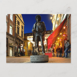 Cartão Postal Phil Lynott Sculture/ Cartão-postal de Dublin