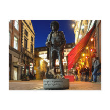 Phil Lynott Sculture/ Cartão-postal de Dublin