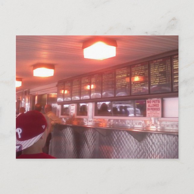 Cartão Postal Philadelphia Cheesesteak (Frente)