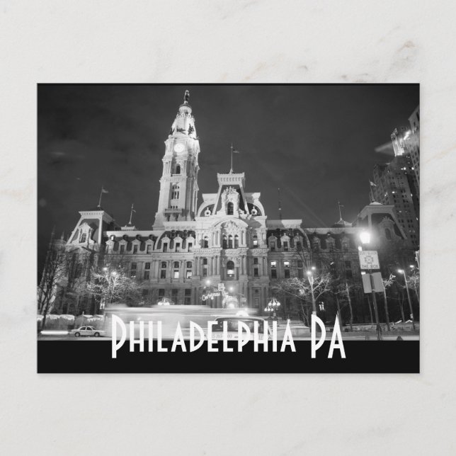 Cartão Postal Philadelphia PA (Frente)