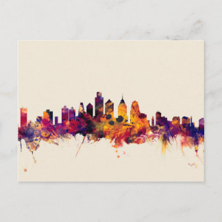 Cartão Postal Philadelphia Pennsylvania Skyline