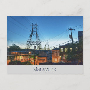 Cartão Postal Philadelphia Postcard-Manayunk-Cresson e Cotton