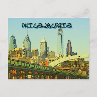 Cartão Postal Philadelphia Skyline