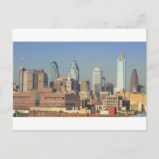 Cartão Postal Philadelphia Skyline (Frente)