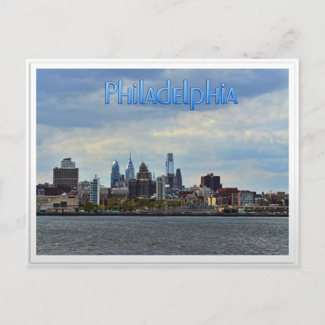 Cartão Postal Philadelphia Skyline (Frente)