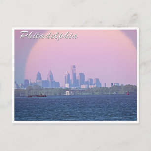 Cartão Postal Philadelphia Skyline Do Condado De Bucks