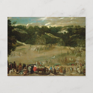 Cartão Postal Philip IV Hunting Wild Boar , c.1632-7