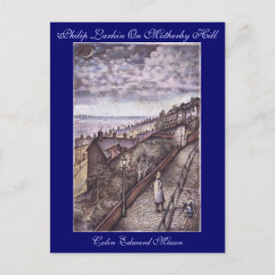 Cartão Postal Philip Larkin Sobre Motherby Hill Art Postcard