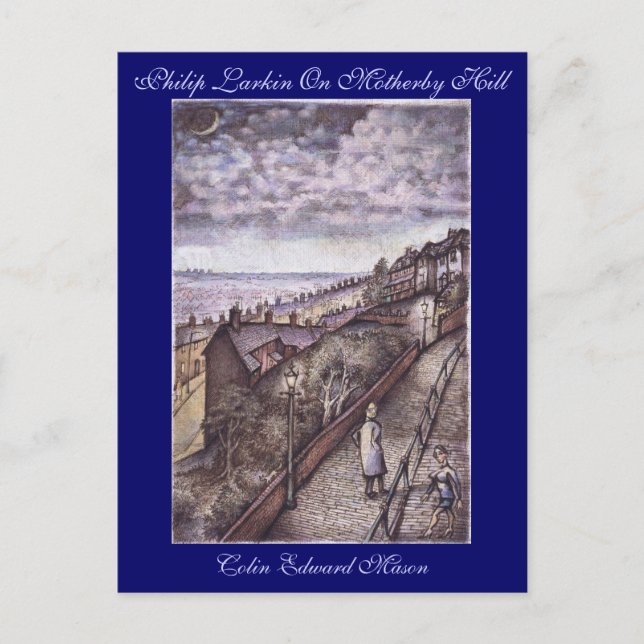 Cartão Postal Philip Larkin Sobre Motherby Hill Art Postcard (Frente)