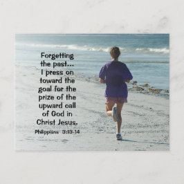 Cartão Postal Philippians 3:13 Esquecendo o Passado, Bíblia