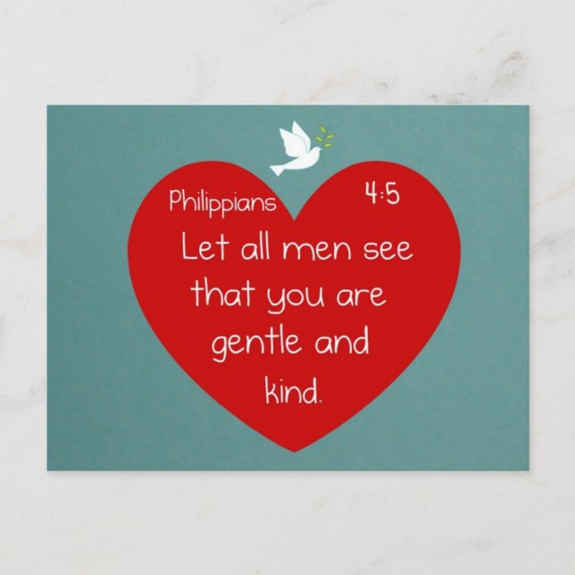 Cartão Postal Philippians 4:5 (Frente)