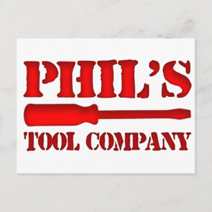 Cartão Postal Phil's Tool Company