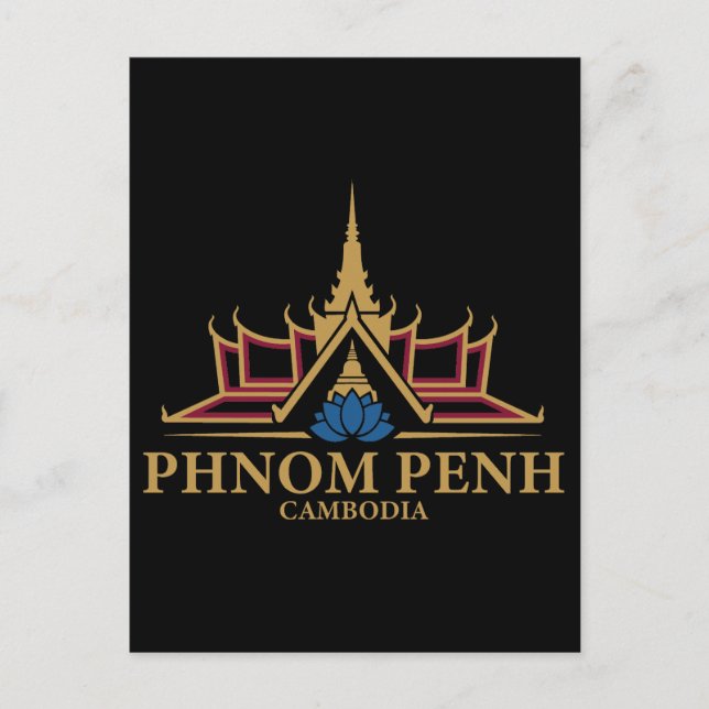 Cartão Postal Phnom Penh Cambodia Southeast Asia (Frente)