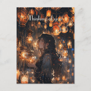 Cartão Postal Phoebe no Hall dos Lanternas